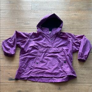 Vintage Women's Purple Hooded Jacket